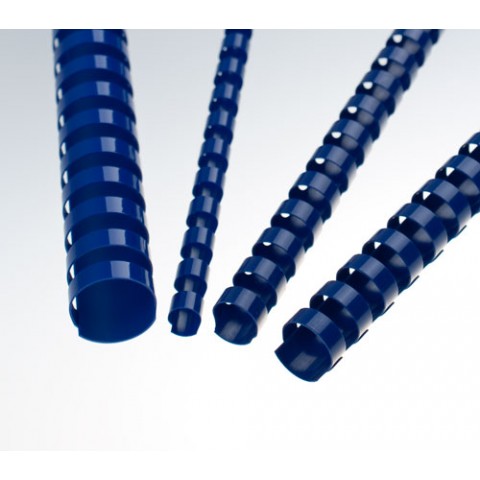 Renz Пластични гребени, US-стъпка, Ø= 10 mm, сини, кръгли, 21 ринга