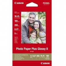 Фотохартия Canon Photo Paper Plus Glossy II PP-201, 5x5 инча, 20 листа