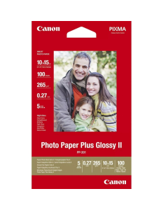 Фотохартия Canon Plus Glossy II PP-201, 10x15 cm, 100 листа