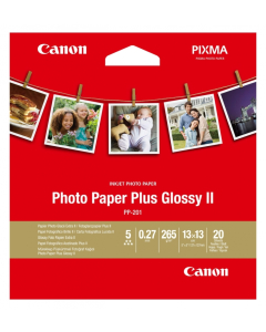 Canon Photo Paper Plus Glossy II PP-201, 5x5 inch, 20 sheets