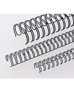 Renz Mетални гребени 3:1, 9/16", Ø= 14,3 mm, черни, 34 ринга